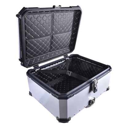 LGP Top Box 80L Silver Plane With Backrest - LGPT0070