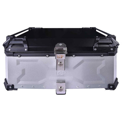 LGP Top Box 80L Silver Type X With Backrest - LGPT0072