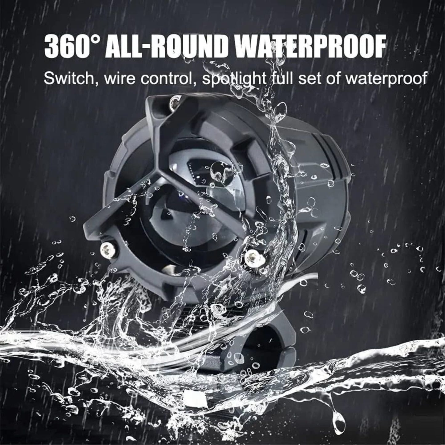 HJG Mercedes Y Lens Ultra Wide LED Fog Lights White/Yellow – Pair with Wiring Harness & Switch - Riders Junction