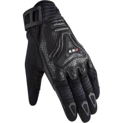 LS2 All Terrain Man Riding Gloves Black