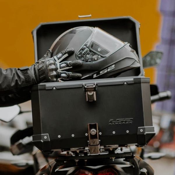 LS2 Aluminium Top Box Black - 45L