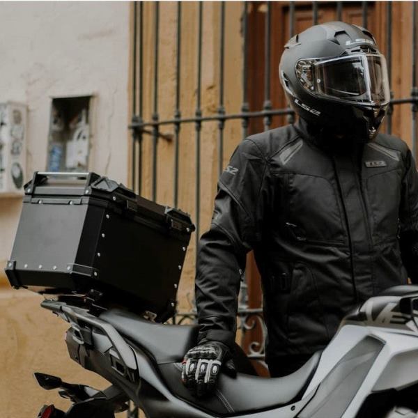 LS2 Aluminium Top Box Black - 45L