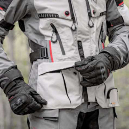 LS2 Apollo Riding Jacket - Black Dark Grey H-v Yellow