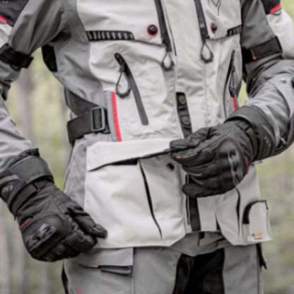 LS2 Apollo Riding Jacket - Black Dark Grey H-v Yellow