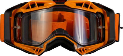 LS2 Aura Goggle Black Hiv Orange With Clear Visor