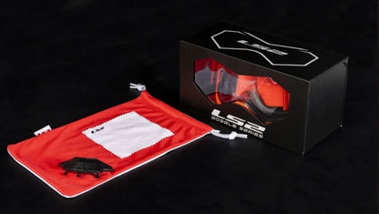 LS2 Aura Pro Goggle Black Hiv Orange With Iridium Visor