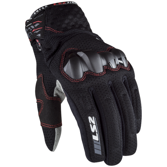 LS2 Chaki Black Man Riding Gloves