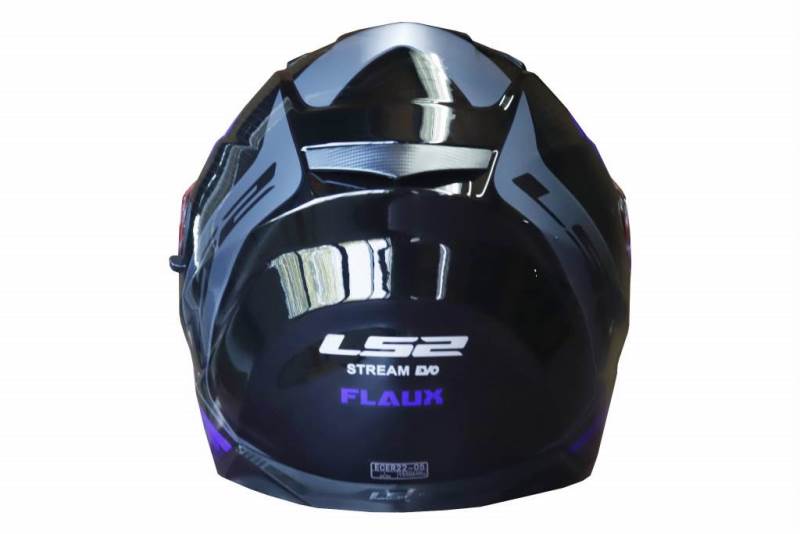 LS2 FF320 Flaux Gloss Black Blue-Helmet