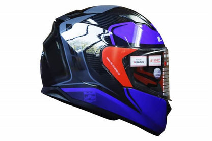 LS2 FF320 Flaux Matt Black Blue Helmet