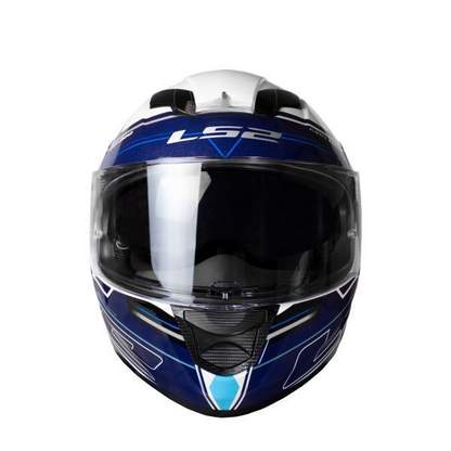 LS2 FF320 Stream Evo Scape White Blue Gloss-Helmet