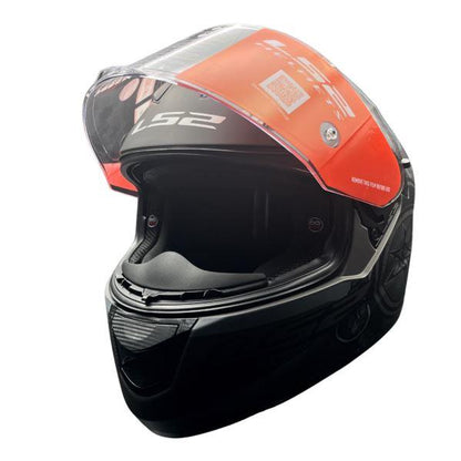 LS2 FF320 Stream Evo Viator Matt Black 7c Gray (D-ring)