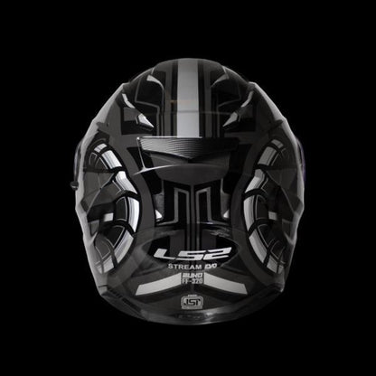 LS2 FF320 Stream Evo Zuko Black Grey Gloss Helmet