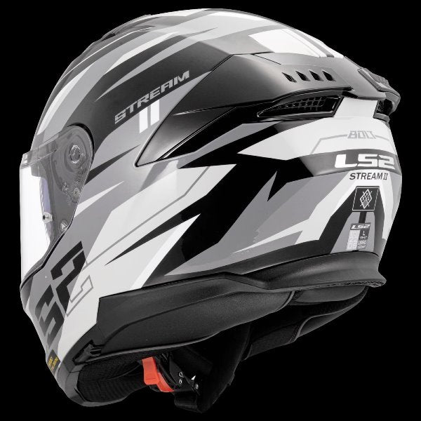 LS2 FF320 Stream II Bolt Matt Black White-06