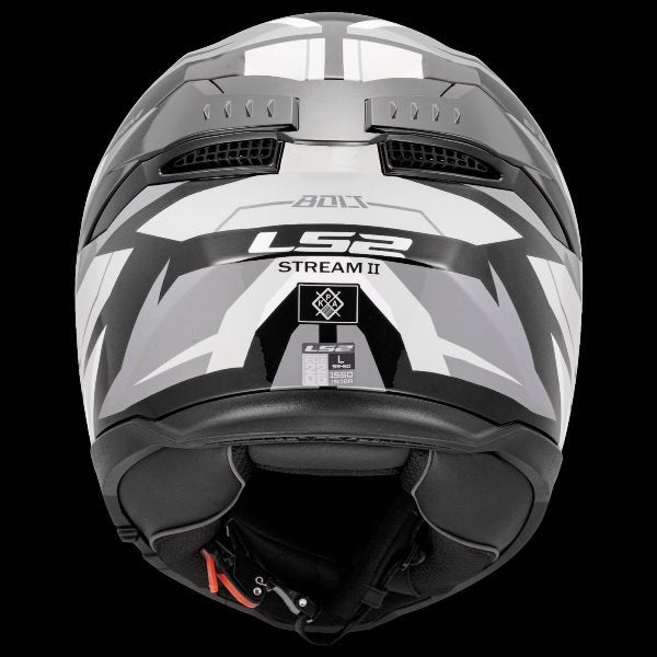 LS2 FF320 Stream II Bolt Matt Black White-06