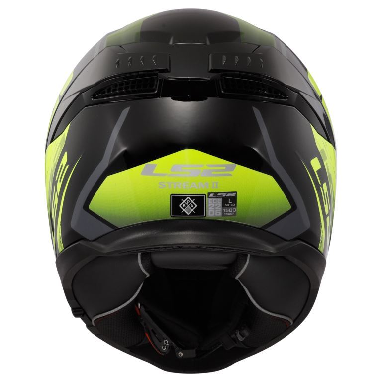 LS2 FF320 Stream II Evo Fury Black H-v Yellow-06 - Helmet - Riders Junction