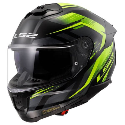 LS2 FF320 Stream II Evo Fury Black H-v Yellow-06 - Helmet