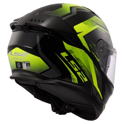 LS2 FF320 Stream II Evo Fury Black H-v Yellow-06 - Helmet - Riders Junction