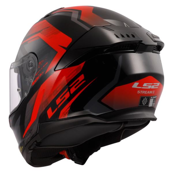 LS2 FF320 Stream Ii Evo Fury Black Red-06 - Helmet