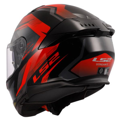 LS2 FF320 Stream Ii Evo Fury Black Red-06 - Helmet