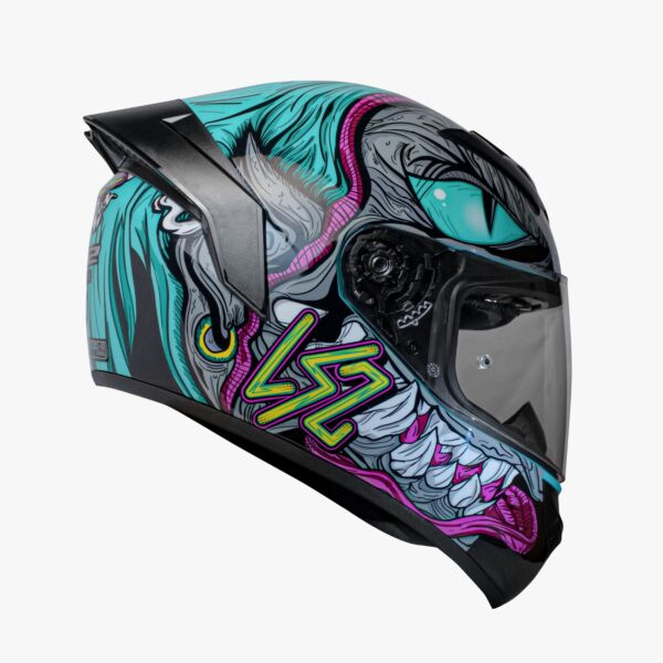LS2 FF352 Rookie Fizzle Black Mint - Helmet - Riders Junction