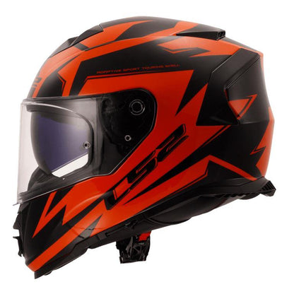 LS2 FF800 Storm II Atomik Black Orange-06