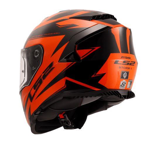 LS2 FF800 Storm II Atomik Black Orange-06