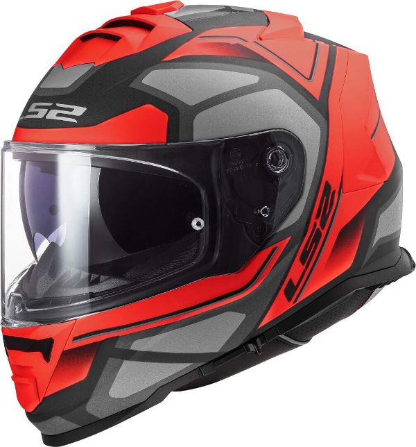 LS2 FF800 Storm II Faster Titanium Red Matt Helmet