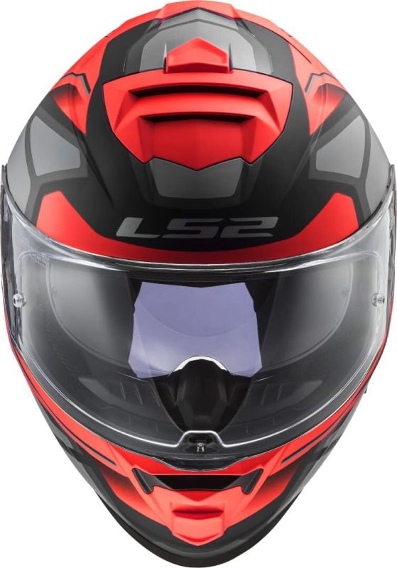 LS2 FF800 Storm II Faster Titanium Red Matt Helmet