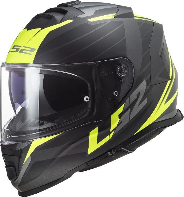 LS2 FF800 Storm II Nerve Gloss Black H-v Yellow-06 Helmet