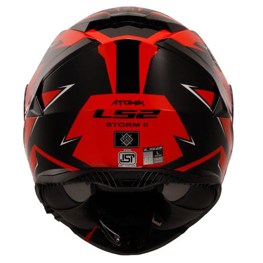 LS2 FF800 Storm Ii Atomik Black Red Helmet - Riders Junction