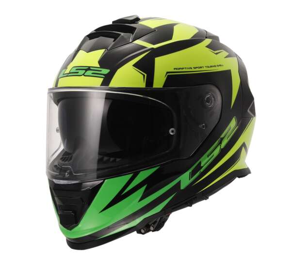 LS2 FF800 Storm Ii Atomik H-v Yellow Shadow Helmet