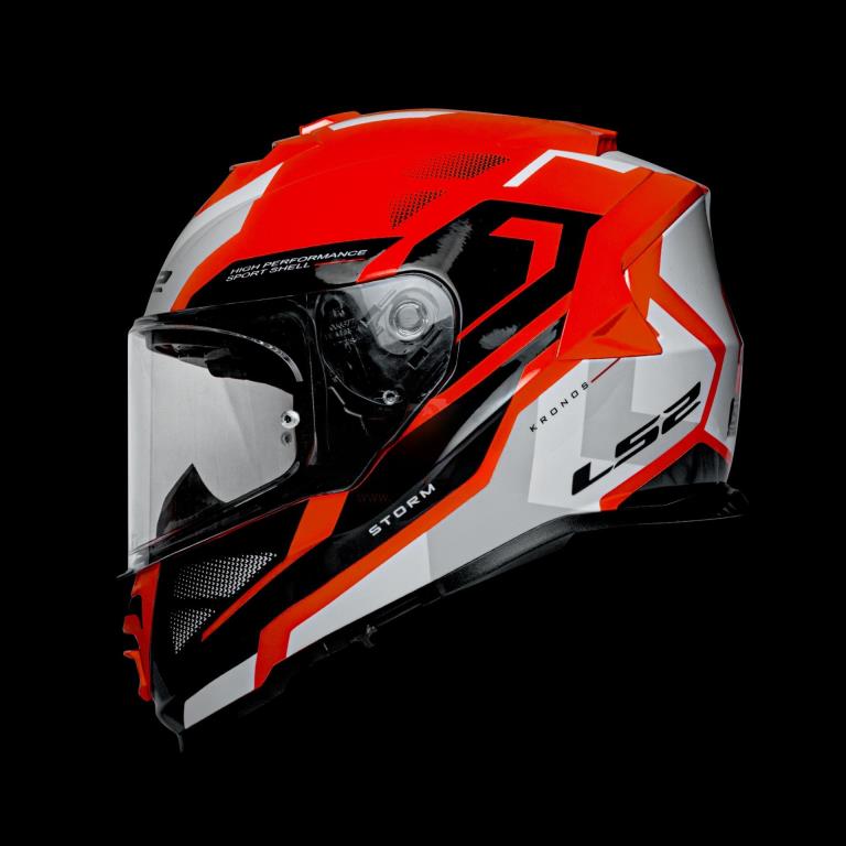 LS2 FF800 Storm Ii Kronos Red White Helmet