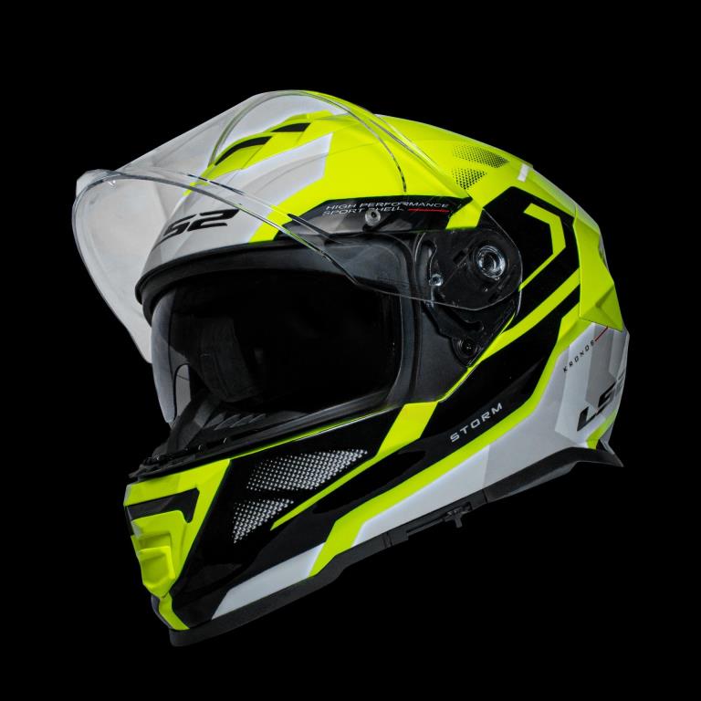 LS2 FF800 Storm Ii Kronos Yellow White Helmet - Riders Junction