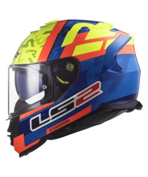 LS2 FF800 Storm Ii Salvador Replica Blue H-v Yellow Helmet