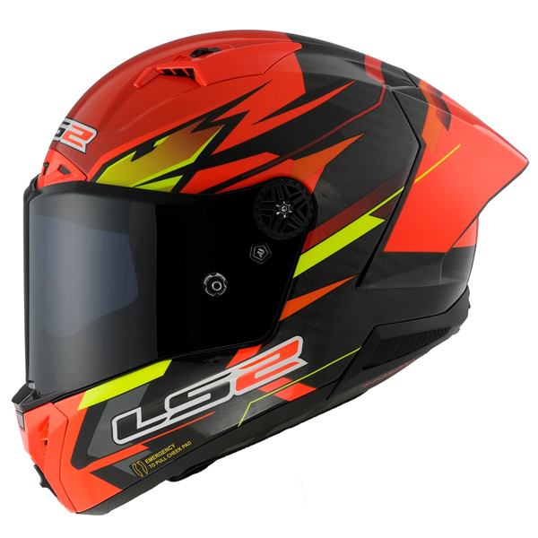 LS2 FF805 Thunder Carbon GP Aero Fire Gloss Red Black Helmet
