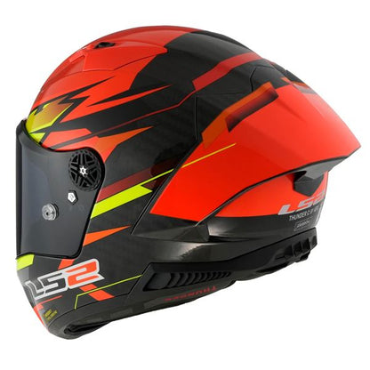 LS2 FF805 Thunder Carbon GP Aero Fire Gloss Red Black Helmet