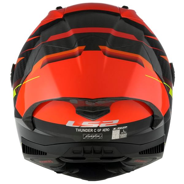 LS2 FF805 Thunder Carbon GP Aero Fire Gloss Red Black Helmet