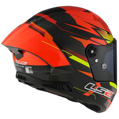 LS2 FF805 Thunder Carbon GP Aero Fire Gloss Red Black Helmet