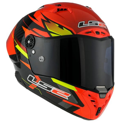 LS2 FF805 Thunder Carbon GP Aero Fire Gloss Red Black Helmet