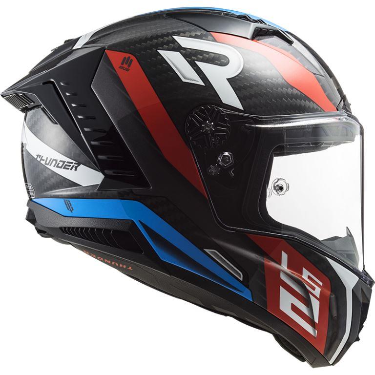 LS2 FF805 Thunder Carbon Supra Red Blue-06 - Helmet