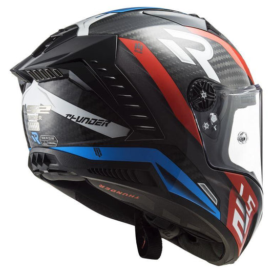 LS2 FF805 Thunder Carbon Supra Red Blue-06 - Helmet