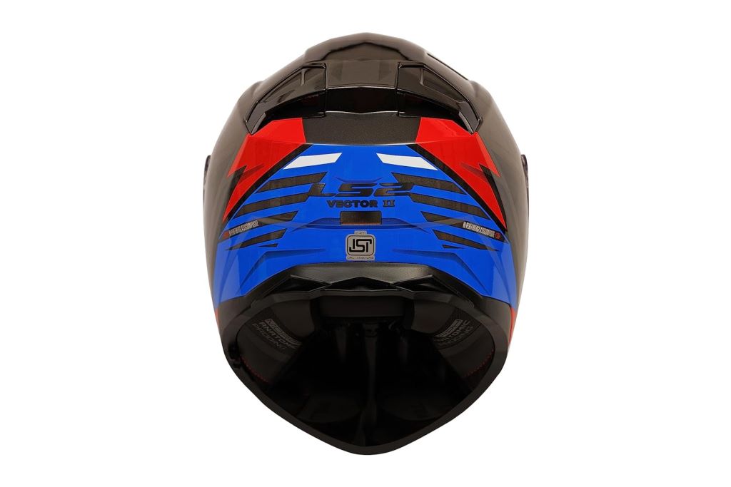 LS2 FF811 Vector II Absolute Gloss Black Red Blue Helmet - Riders Junction