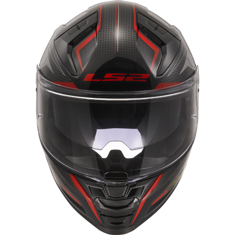 LS2 FF811 Vector II Alizer Gloss Black Red - Helmet