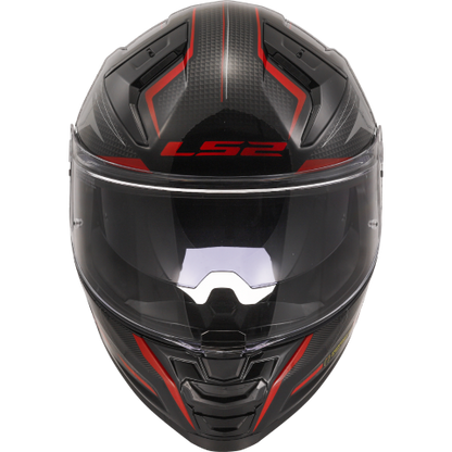 LS2 FF811 Vector II Alizer Gloss Black Red - Helmet