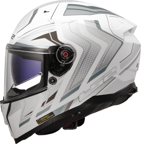 LS2 FF811 Vector II Alizer Gloss White Silver - Helmet