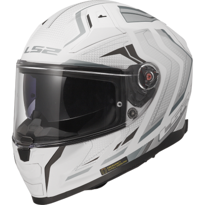 LS2 FF811 Vector II Alizer Gloss White Silver - Helmet