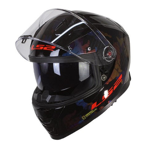 LS2 FF811 Vector II Kamo Gloss Black Blue - Helmet