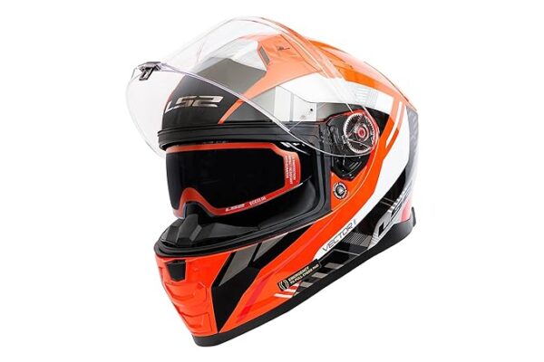 LS2 FF811 Vector II Stylus Gloss Fluo Orange Black Helmet - Riders Junction