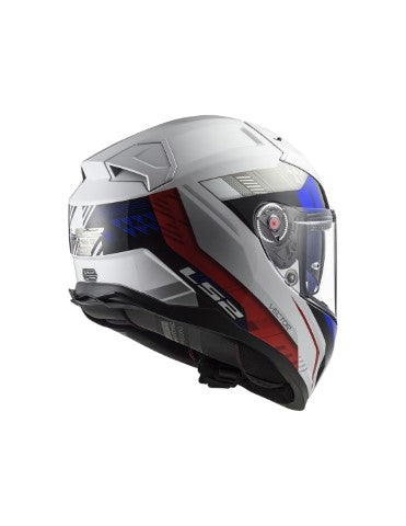LS2 FF811 Vector II Stylus Gloss White Fluro Red - Helmet