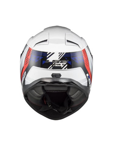 LS2 FF811 Vector II Stylus Gloss White Fluro Red - Helmet